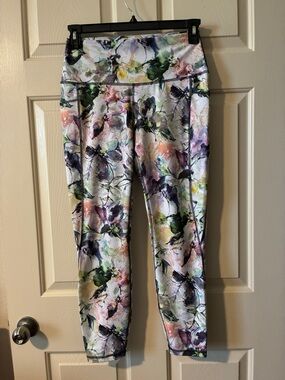 RBX Multicolor Floral Print Performance Leggings